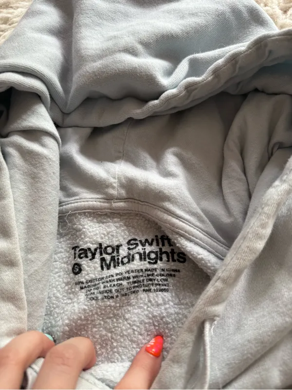Taylor Swift Midnights Light Blue Hoodie - Image 3