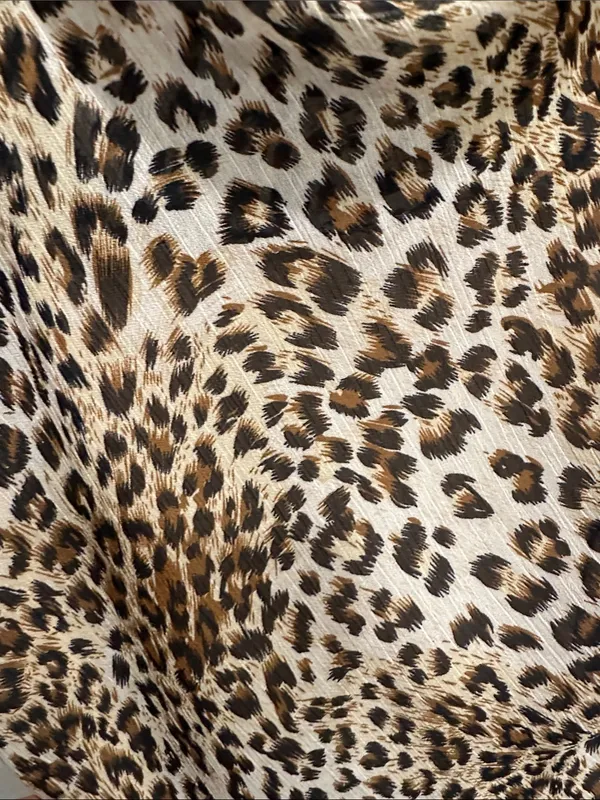 Le Lis Leopard-Print Slip Dress in Tan and Black - Image 4