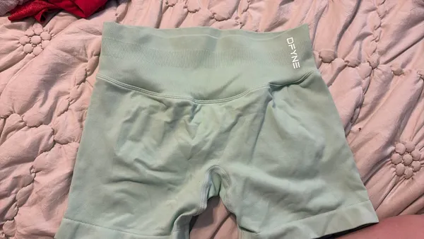 Mint Green Dfyne Biker Shorts  - Image 2