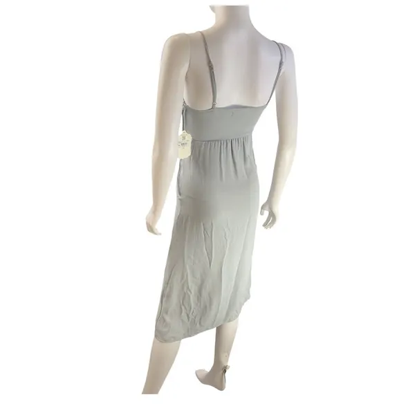 Altar'd State‎ XS Midi Dress Sleeveless Side Slit Cami Casual Light Blue - Image 4