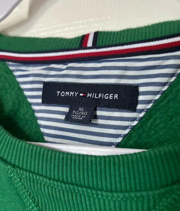 Tommy Hilfiger Green Logo Crewneck - Image 5