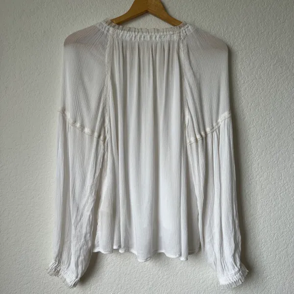 White Peasant Blouse - Image 6