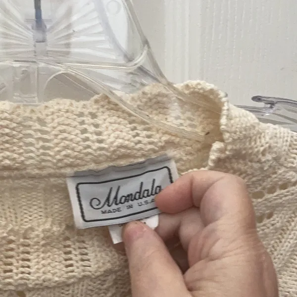 FINAL MARKDOWN Mondala open work sweater medium - Image 3