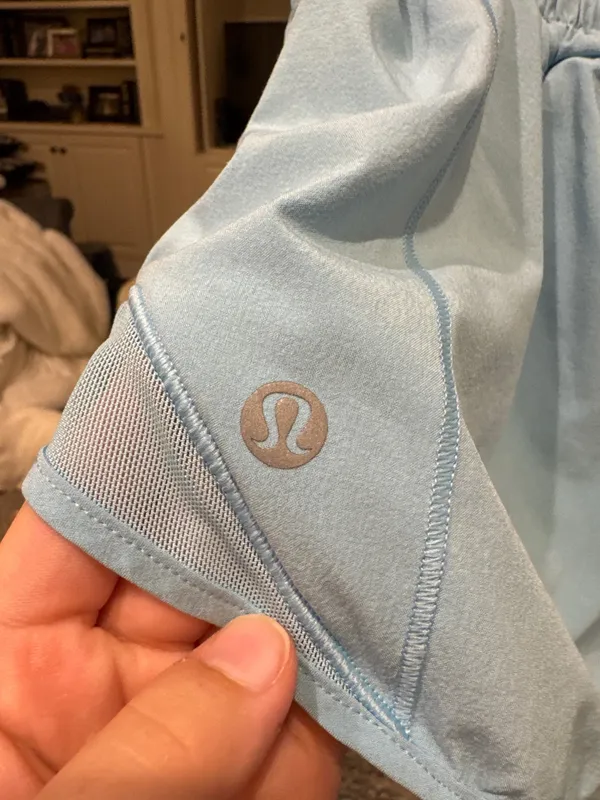 Light Blue Lululemon Shorts 2.5" Hotty Hot - Image 3