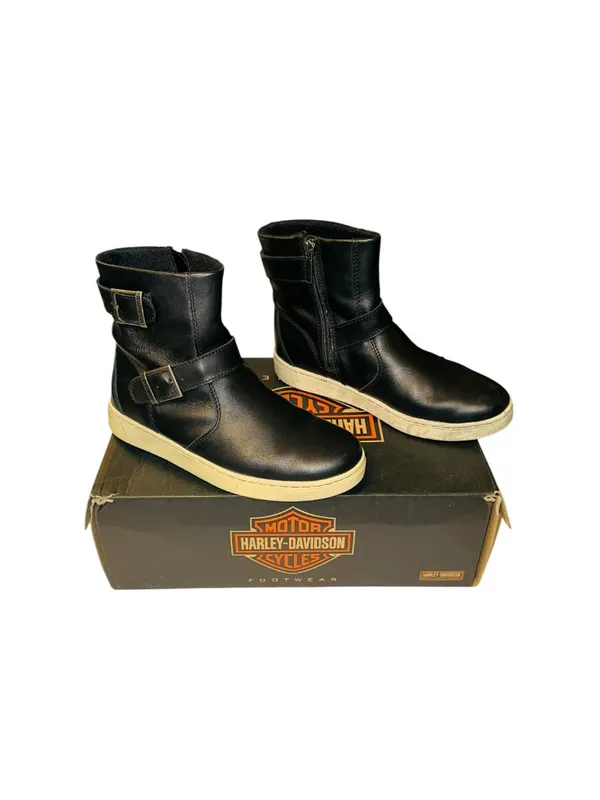 Harley Davidson Women’s Bateman Black Motorcycle Engineer Boots Size 6.5 - Image 4