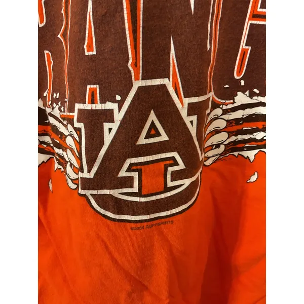 Vintage 2004 Auburn Tigers SEC Champions Hanes Long Sleeve T-Shirt Small - Image 7