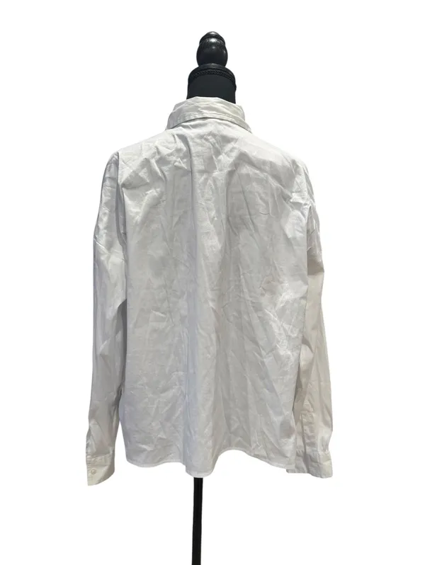 Ann Taylor White Long Sleeve Button-Up Shirt - Image 3