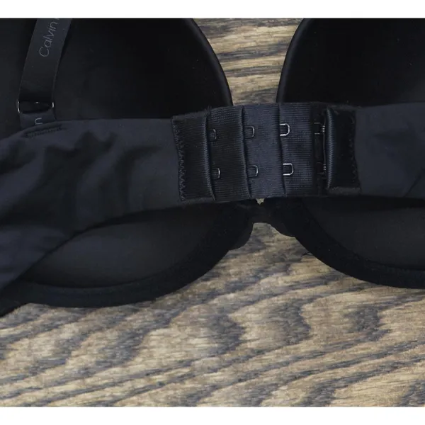 NWT Calvin Klein Womens Attraction Push Up Plunge Bra QF7578 Black 32DD - Image 6