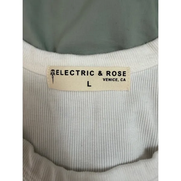 Electric & Rose Ribbed Tank Maxi Dress Tie Dye Pink‎ Navy White Large NWT - Image 5