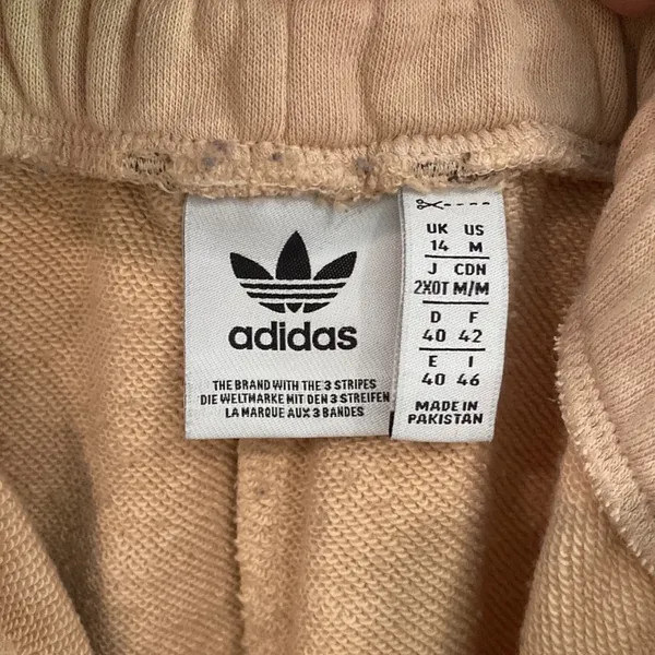 Adidas Originals 'Logomania' triple logo joggers in blush - Image 10