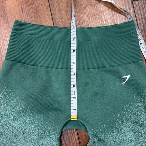 Gymshark Women Size XS Green Adapt Ombré Biker Athletic Shorts SEE MEASURMENTS - Image 5