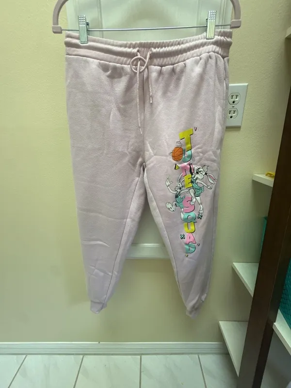 Sweat Pants bundle : Space Jam and Peanuts Size M - Image 2
