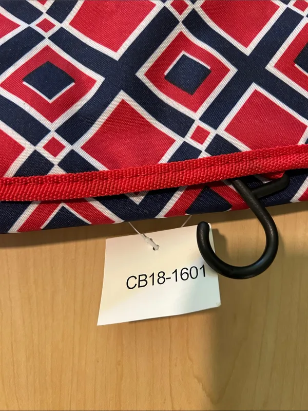 Travel Organizer Pouch - Navy‎ and Red - Image 2