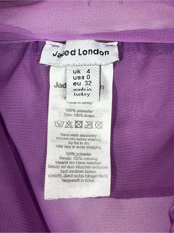 Jaded London Purple Aster Chiffon Tank Top 0 - Image 5