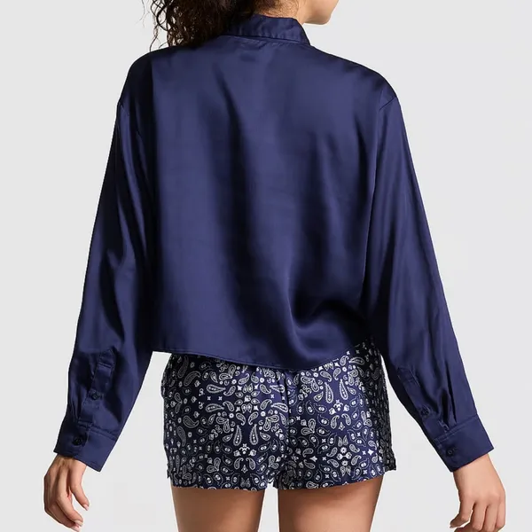 Pink Tencel™ Long-Sleeve Sleepshirt‎ - Image 2