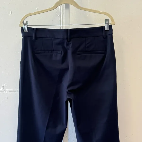 Loft Curvy The Riviera‎ Slim Ankle Dress Pants Slim Leg Stretch Trousers 6 Navy - Image 5