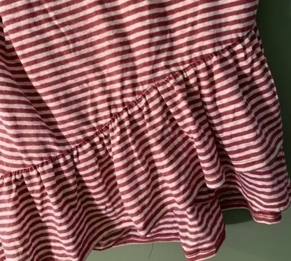Abercrombie & Fitch peplum burgundy stripe… - Image 5
