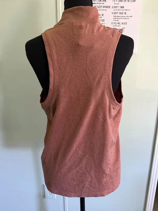 Calia Dusty Rose Mock Neck Sleeveless Tank Size XL - Image 3