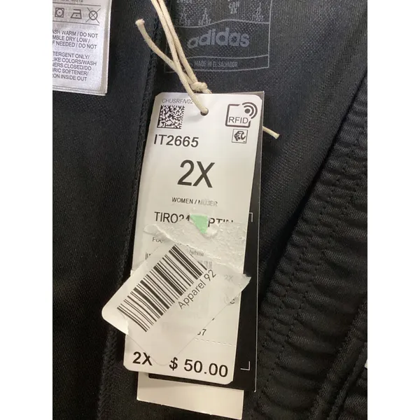 Adidas Tiro 24 Training Pants Black‎ White Women 2X IT2665 Track Pants NEW - Image 4