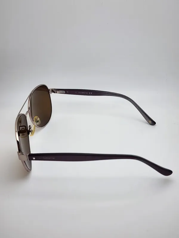 Liz Claiborne Silver & Purple Aviator Sunglasses - Image 10