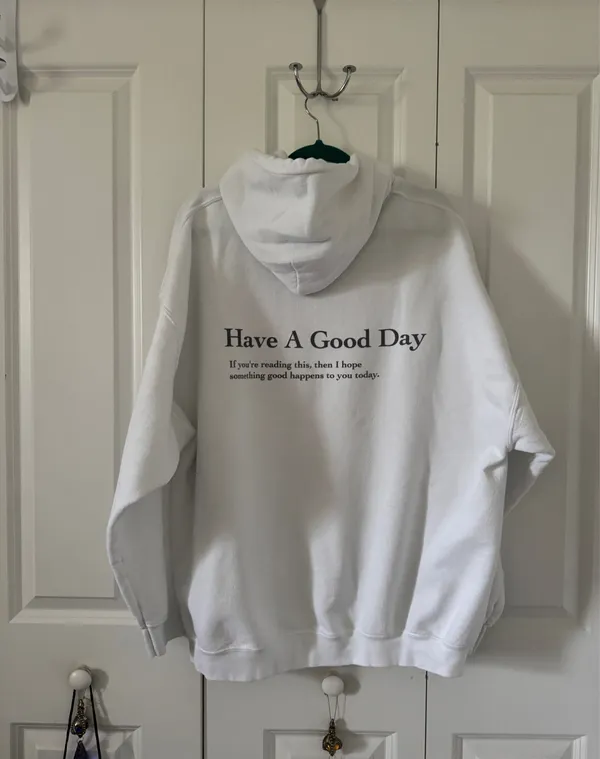 Have a good day hoodie White Size XXL - Image 2