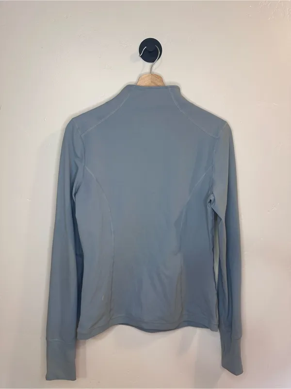 Zyia Active Light Gray Half-Zip Active Pullover Medium - Image 5