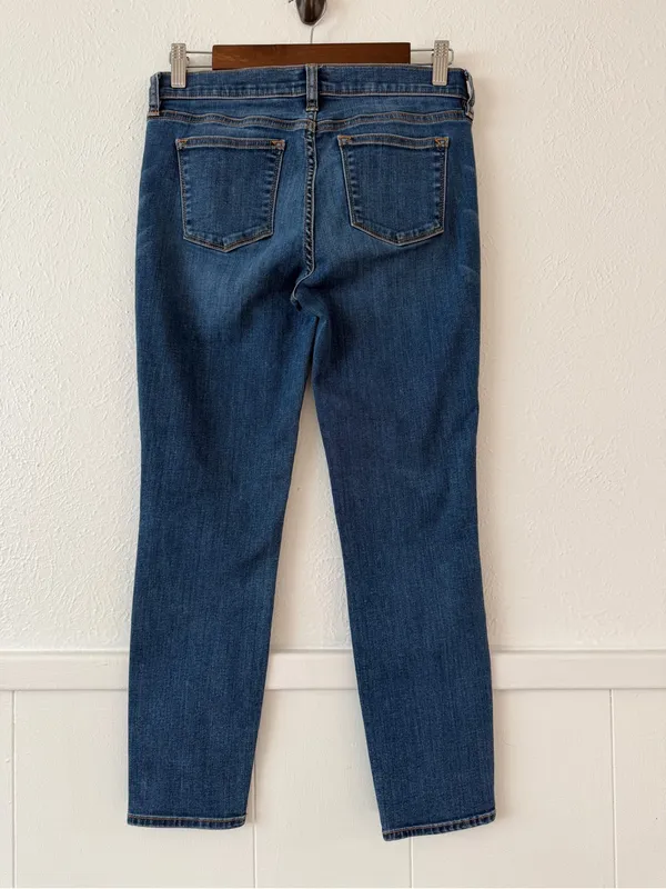 J.Crew Women’s Jeans 27/26 Stretch Slim Straight Leg Mid Rise Medium Wash Denim - Image 3