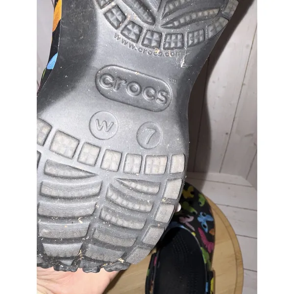 Crocs Women's Classic Platform Butterfly Graphic Clog Black Size 7 Women's - Image 7