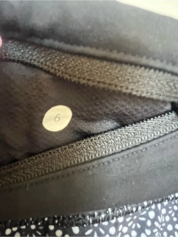 LULULEMON Run Times Shorts Miss Mosaic Black Size 6 - Image 9