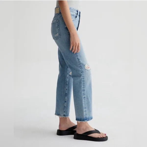 AG Adriano Goldschmied NWT Kinsley Up Idyllic Destructed Jeans Sz 28‎ $225 - Image 3
