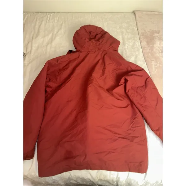 Vintage L.L. Bean Women's Outdoor Jacket 3 in 1 Coat Stowaway Hood Red XL - Image 7