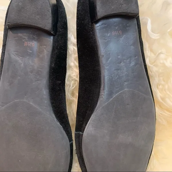 Talbots Black Suede Pointed Toe Loafer - Image 4