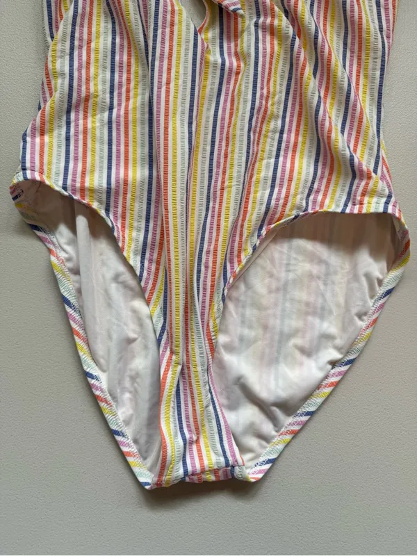 kate spade Multicolor Striped Tie-Front‎ One-Piece Size M/L - Image 5