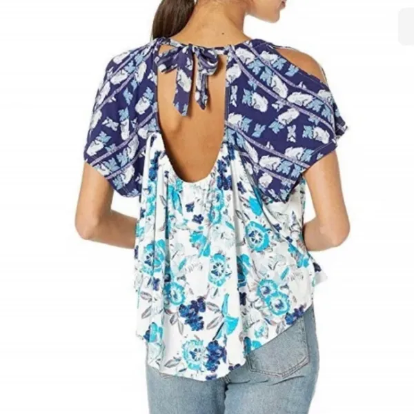 Free People Baja Babe Tee Ivory - Image 5