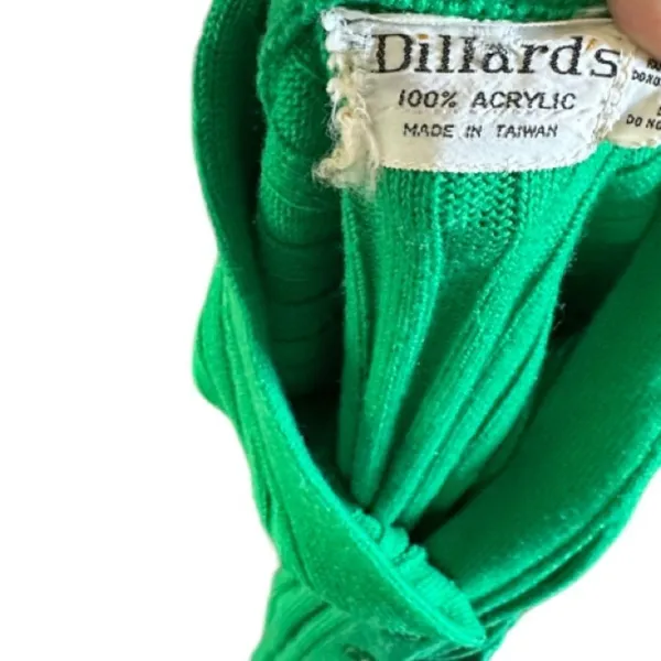 Vintage Dillard’s Green‎ Cardigan Sweater - Image 5