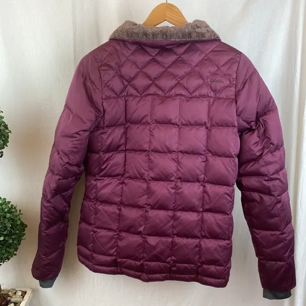 Cabelas Purple Zip Up Long Sleeve Down Filled Jacket M - Image 3