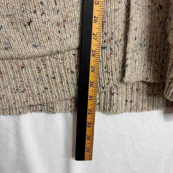 Abercrombie & Fitch Cardigan Womens S Cream Grandpa Dad Costal Grandma Timeless‎ - Image 7