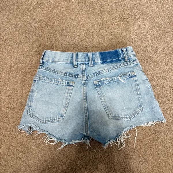Zara High Rise Light Wash Jean Shorts Size Women’s 0 - Image 2