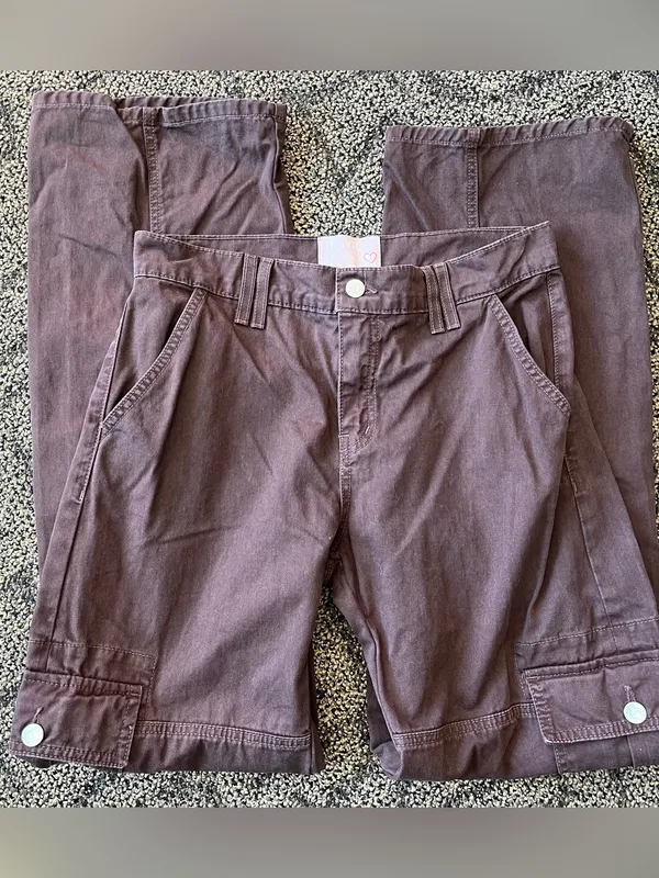 Revice Denim Brown Cargo Carpenter Pants - Image 2