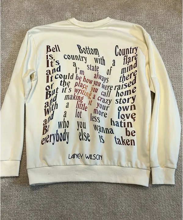 Lainey Wilson sweatshirt White Size M - Image 2