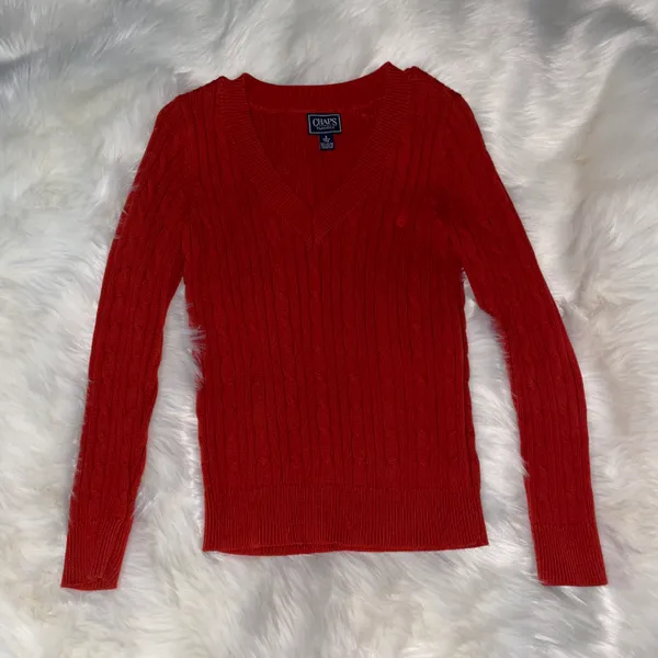 CHAPS Vintage Orange Sweater - Image 2