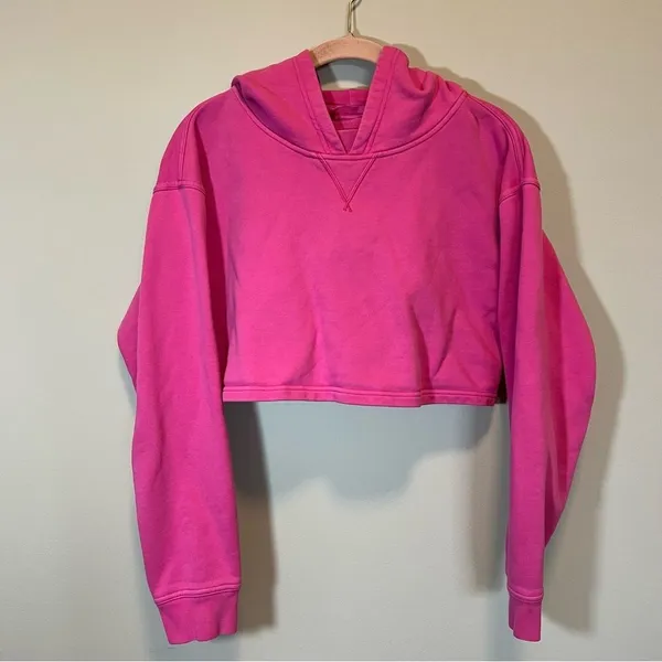 Lululemon All Yours Cropped Hoodie Pink‎ Women’s 6 - Image 2