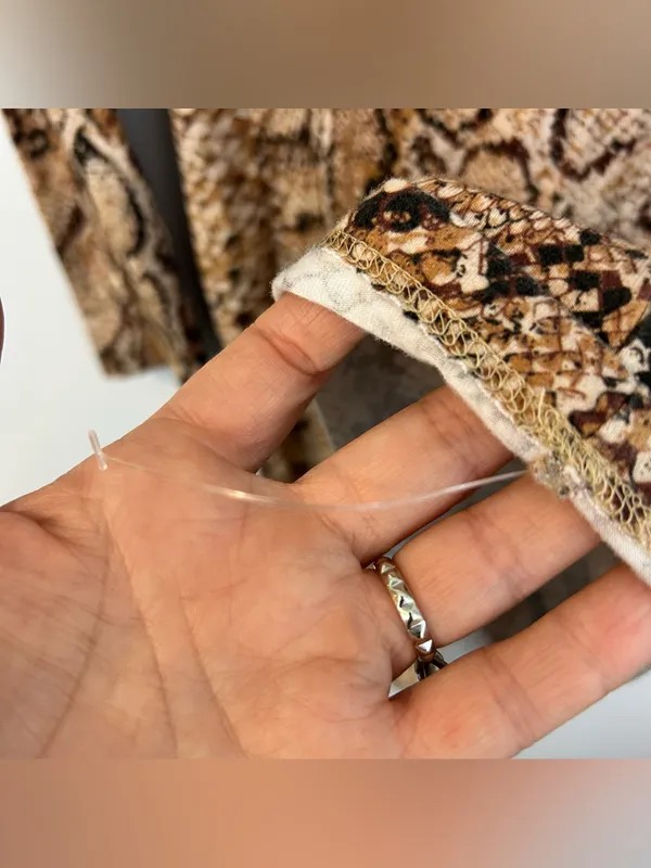 Reformation Smith Mamba Bodycon Snake Skin Animal Print Brown Mini Dress M - Image 14