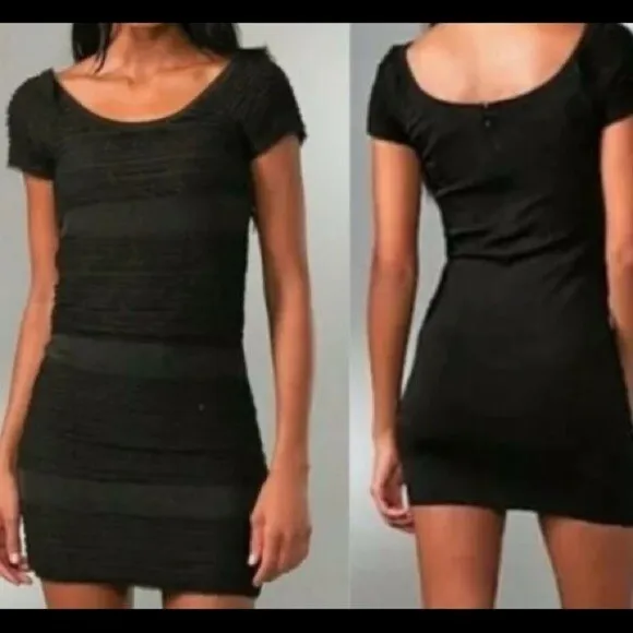 Rag & bone short sleeve silk black dress women's medium‎ - Image 2