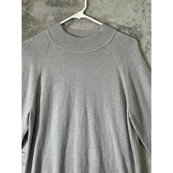 Lululemon Soft Shine Sweater Heathered Silver Drop / Antique‎ Silver 10 Cashlu - Image 2