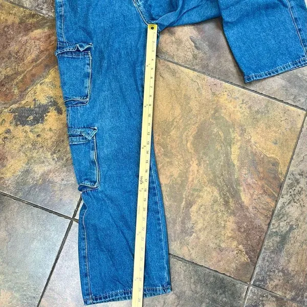 Women’s Pocket Cargo Denim Jeans Small - Image 4