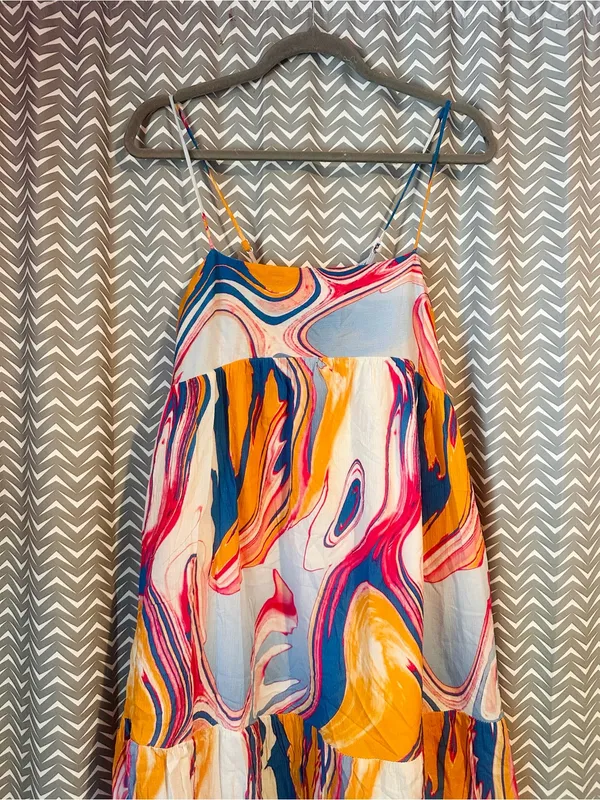Anthropologie / Peter Som | Marbled Maxi Dress, XS - Image 5