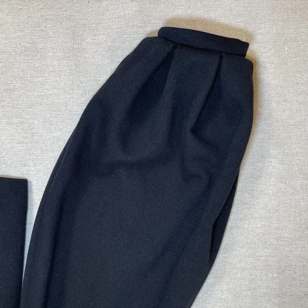 Maeve Anthropologie | Black Tie-Back Ponte Pullover Balloon Sleeve Top | Small - Image 9