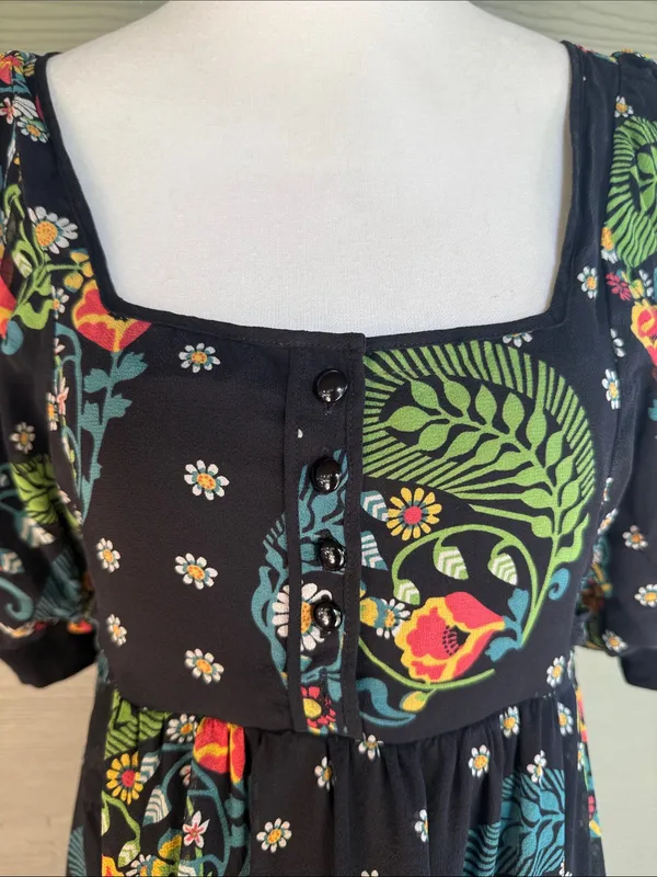 Maeve Short Sleeve Silk Dress - Image 2