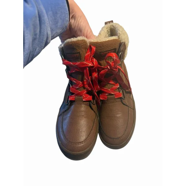 SPERRY Top-Sider Boots Juneau Low Hiker Wool Brown Waterproof Womens Snow Sz 7 - Image 13